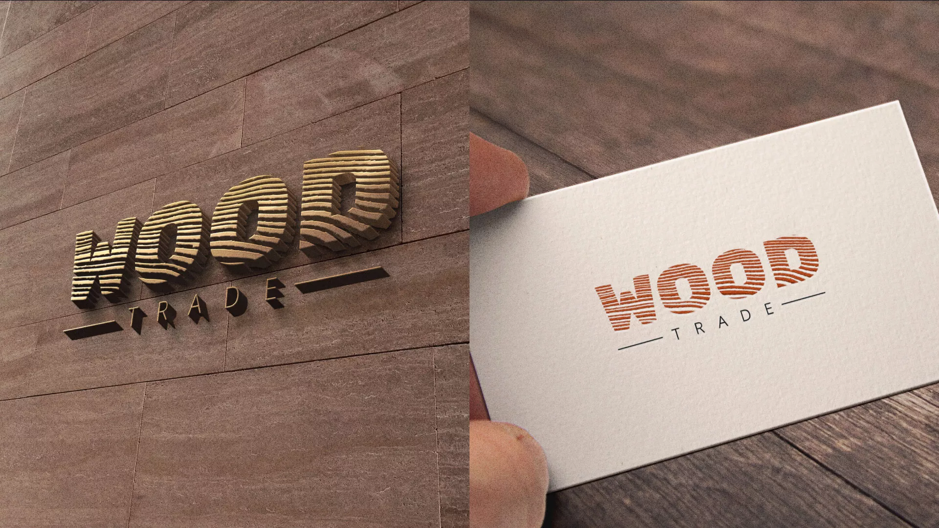 Разработка логотипа для компании «Wood Trade» в Ленске